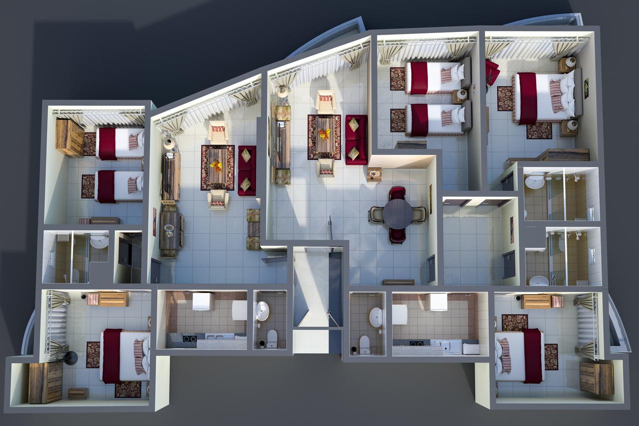 Ewan Tower Hotel Apartments Adschman Exterior foto